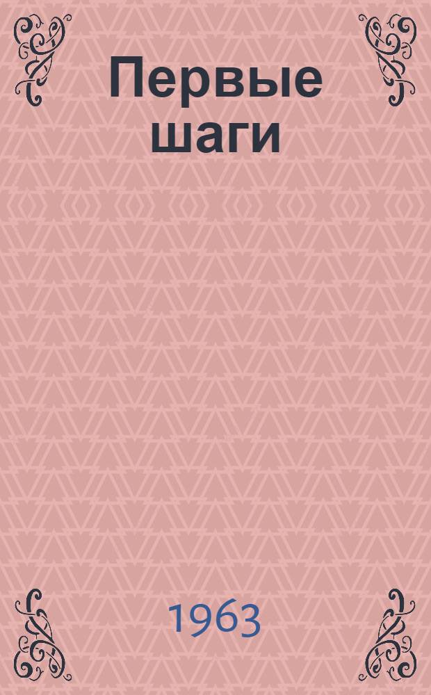 Первые шаги : Из опыта работы обществ. контролеров по пожарной охране