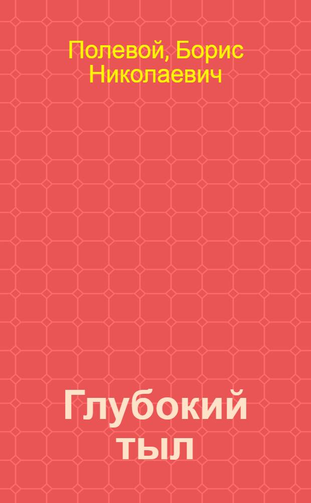 Глубокий тыл : Роман