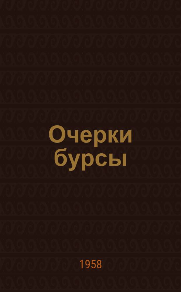 Очерки бурсы
