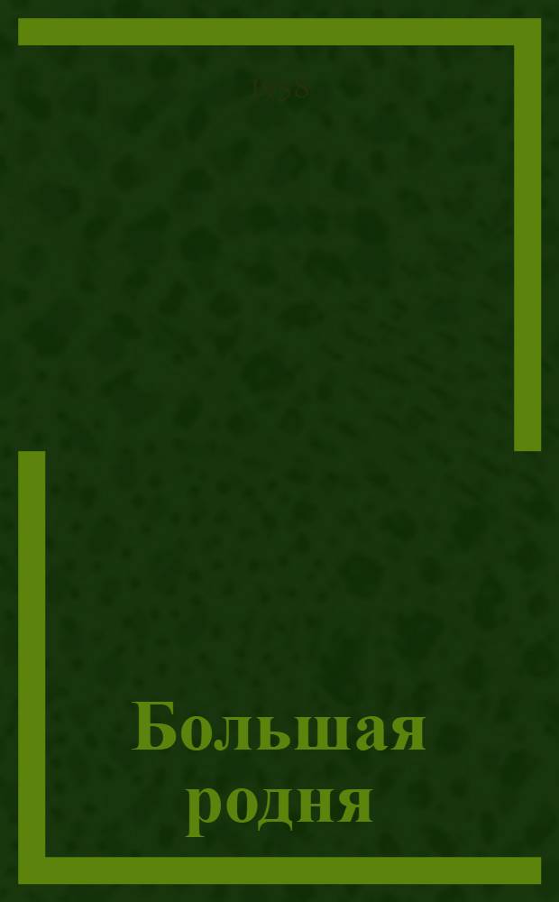 Большая родня : Роман-хроника. Кн. 2