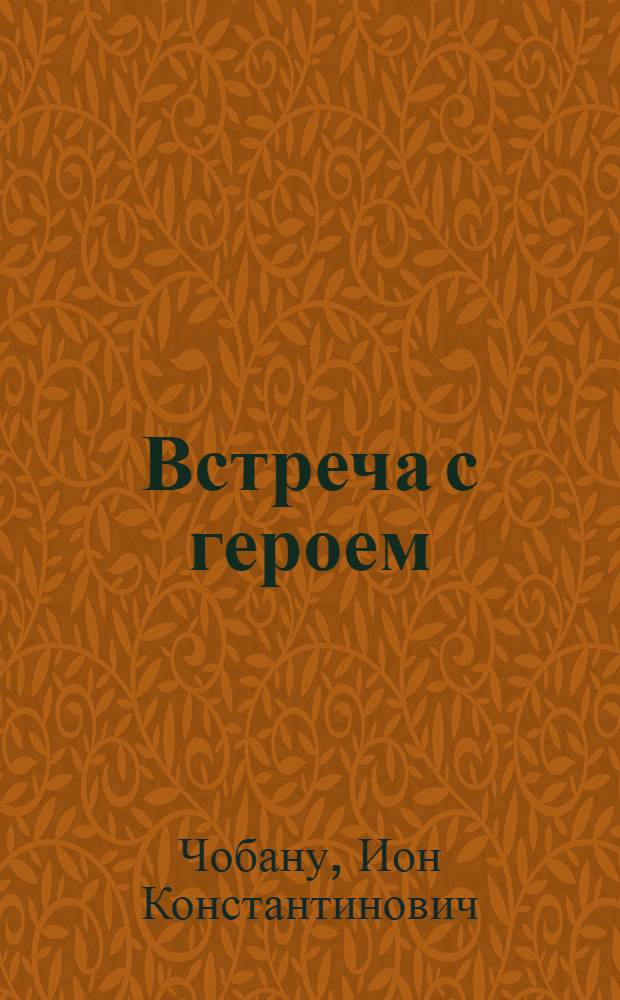 [Встреча с героем : Очерк