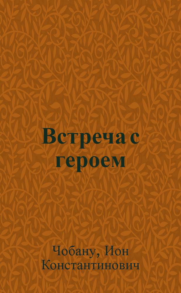 [Встреча с героем : Очерк