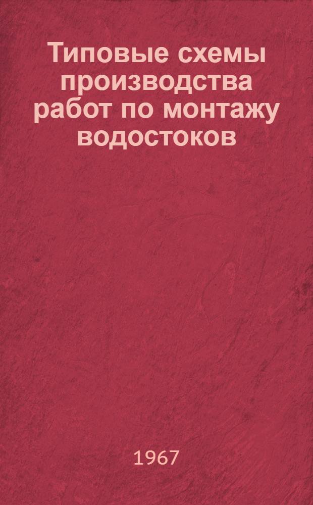 Типовые схемы производства работ по монтажу водостоков