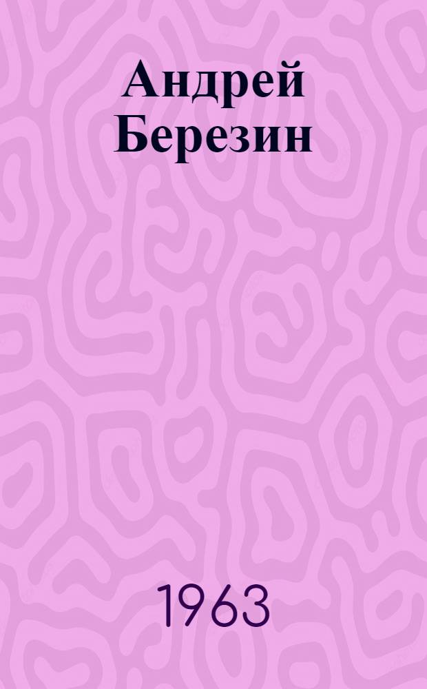 Андрей Березин : Роман
