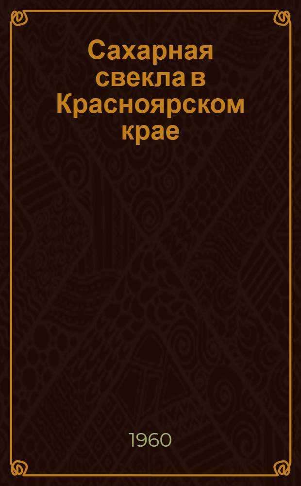 Сахарная свекла в Красноярском крае