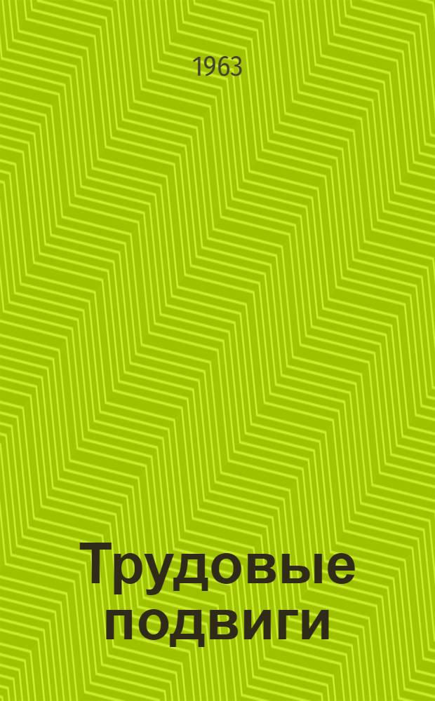 Трудовые подвиги : (Из опыта работы мастеров машинного доения коров Иван., Яросл., Рязан. обл.) : Сборник статей