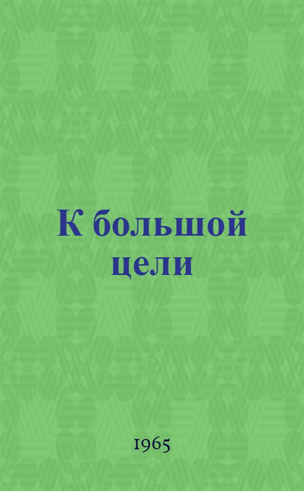 К большой цели