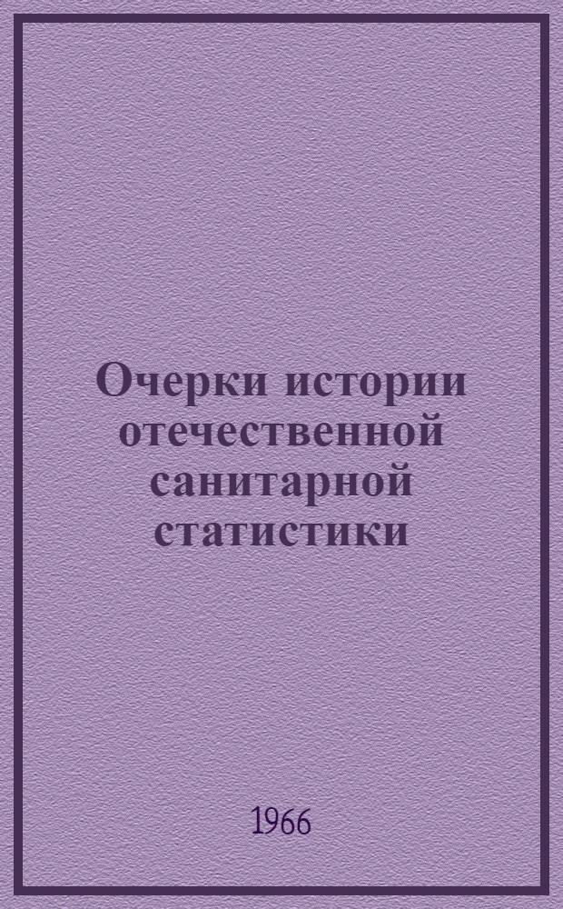 Очерки истории отечественной санитарной статистики