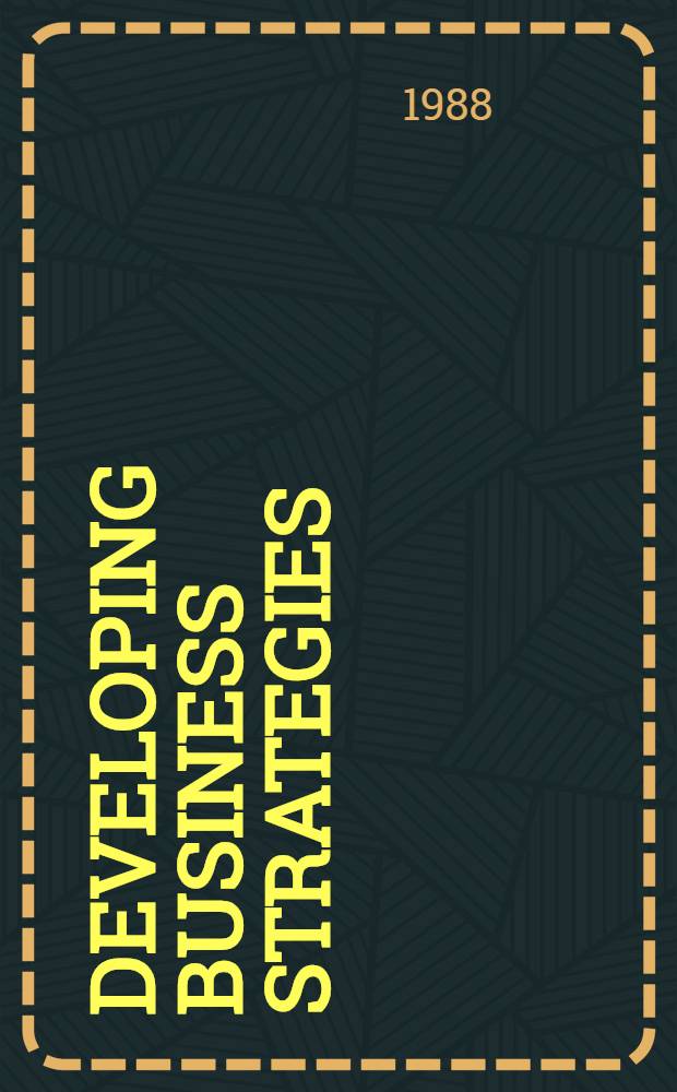 Developing business strategies