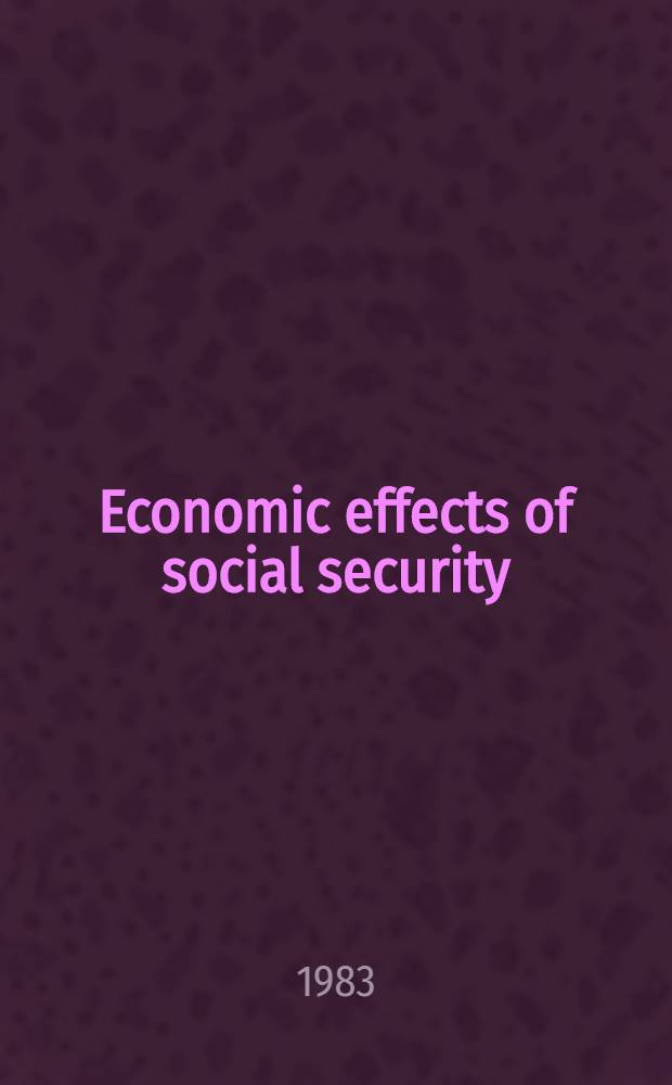 Economic effects of social security