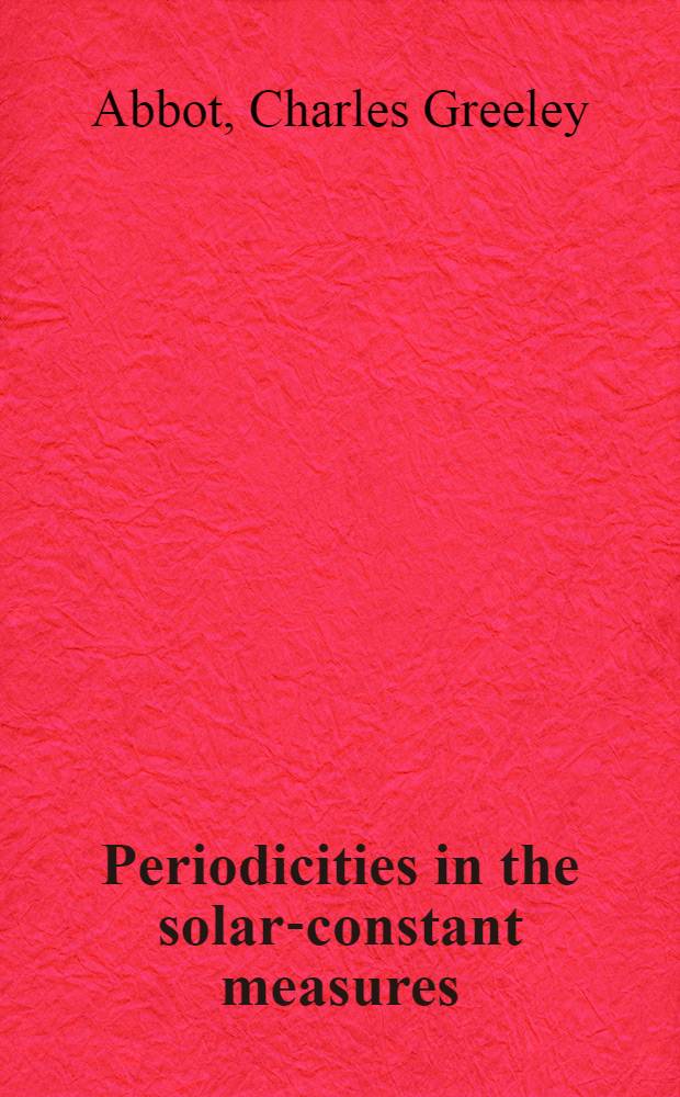 Periodicities in the solar-constant measures