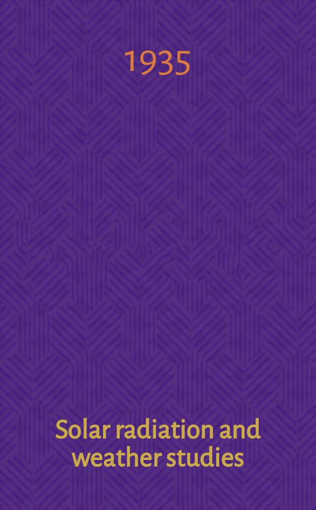 Solar radiation and weather studies