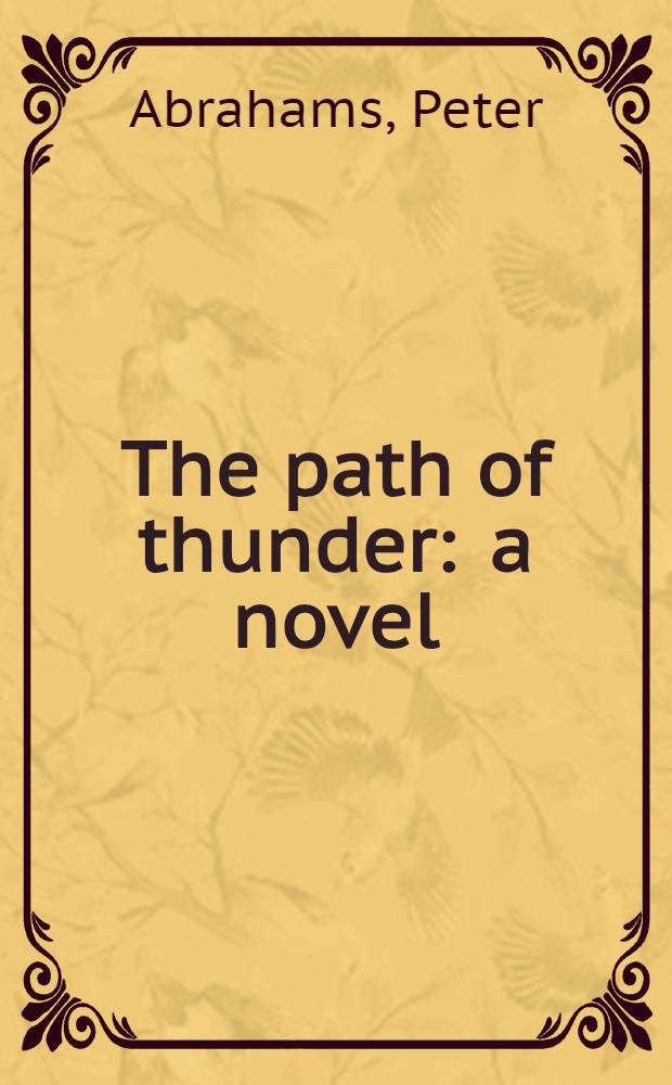 The path of thunder : a novel