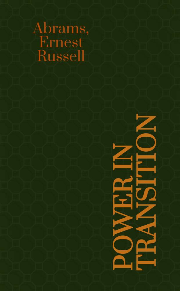 Power in transition
