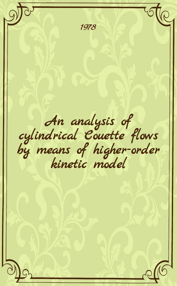 An analysis of cylindrical Couette flows by means of higher-order kinetic model