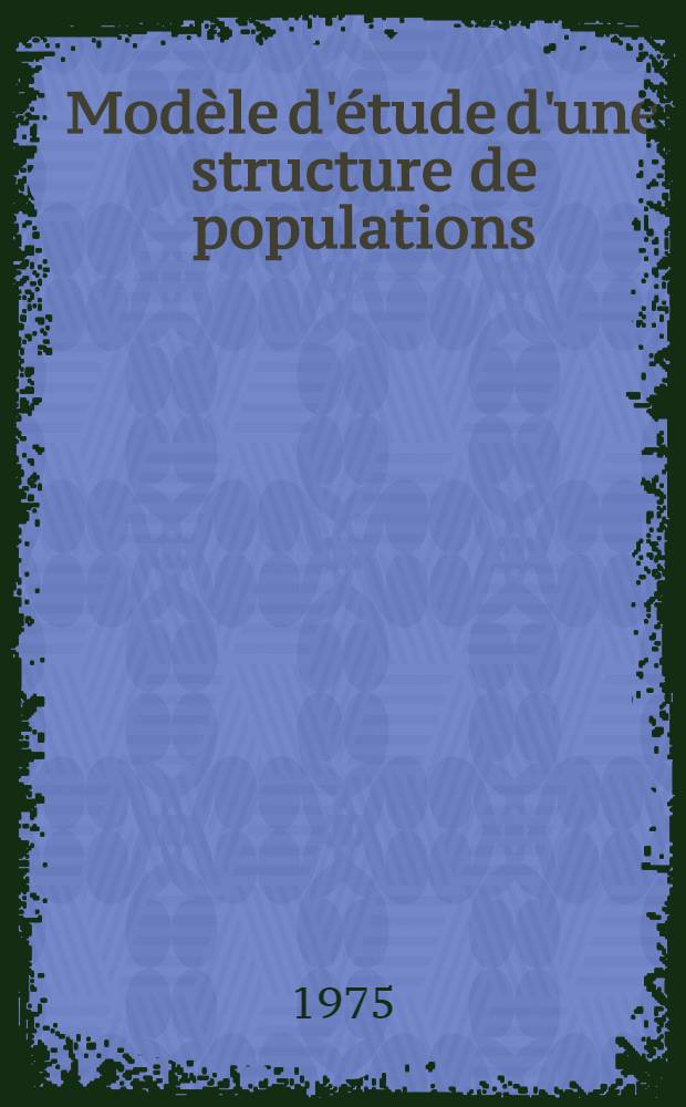 Modèle d'étude d'une structure de populations : analyse de la variabilité génétique de populations "naturelles" de Mais (zea Mays-L) du Sénégal : thèse ..