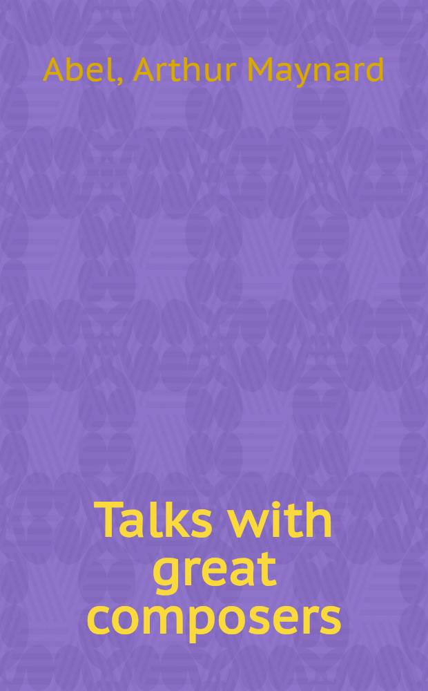 Talks with great composers