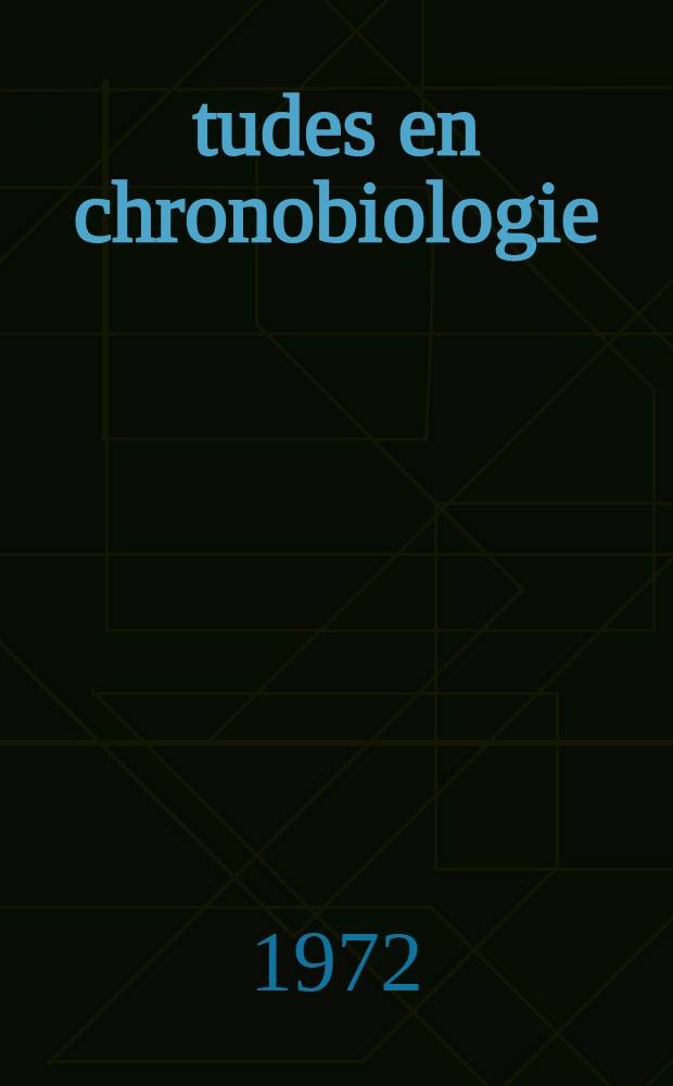 Études en chronobiologie : thèse