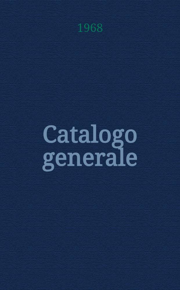 Catalogo generale