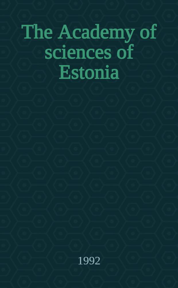 The Academy of sciences of Estonia