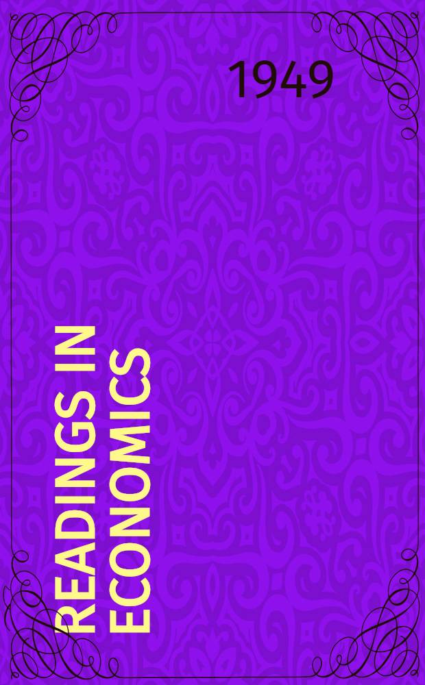 Readings in economics : principles and problems