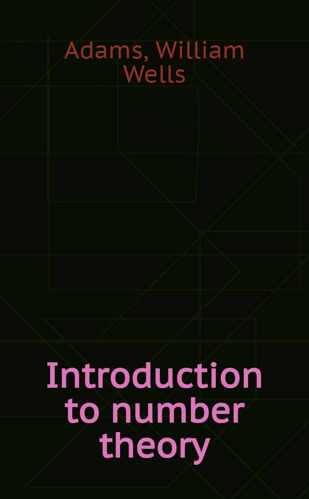Introduction to number theory