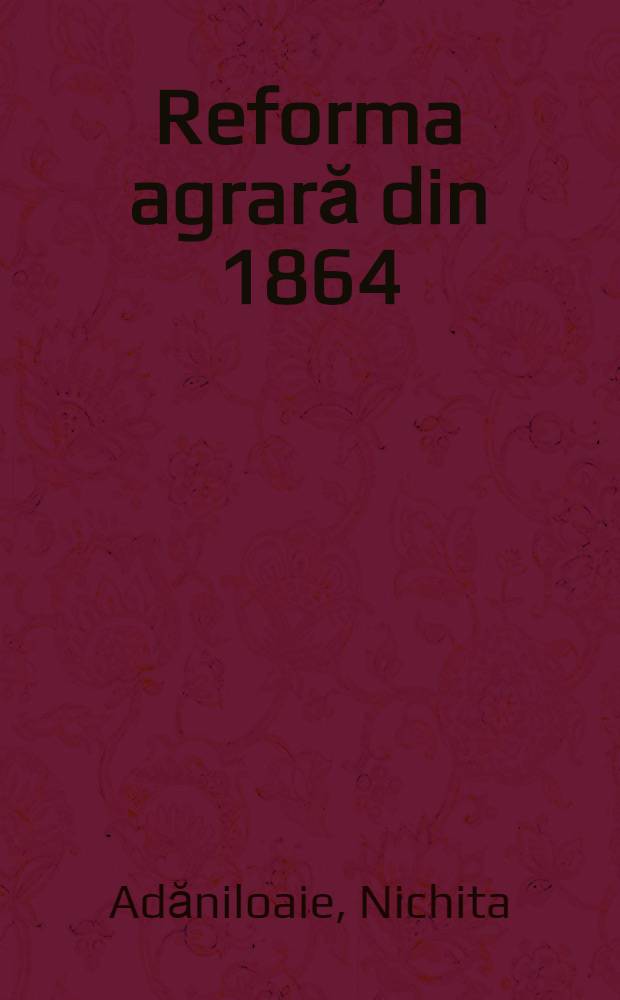 Reforma agrară din 1864