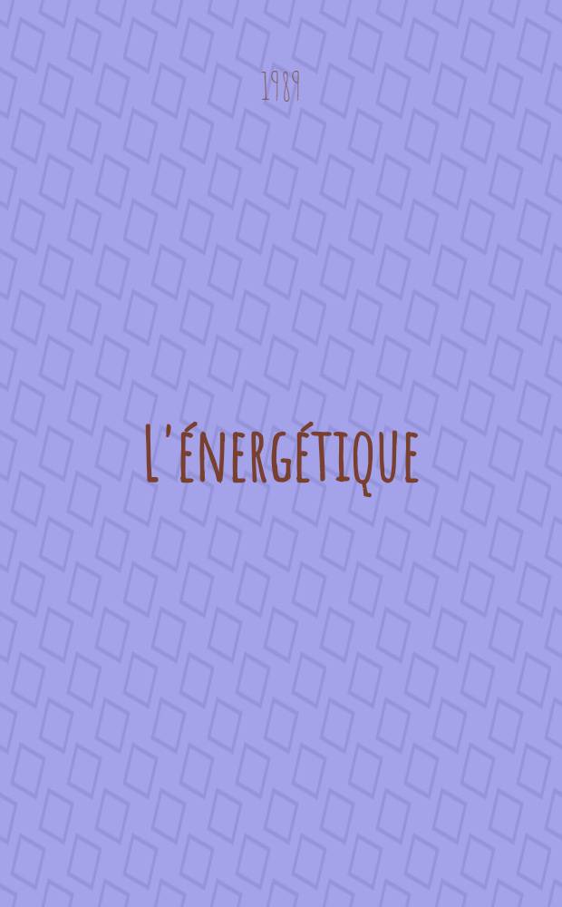 L'énergétique