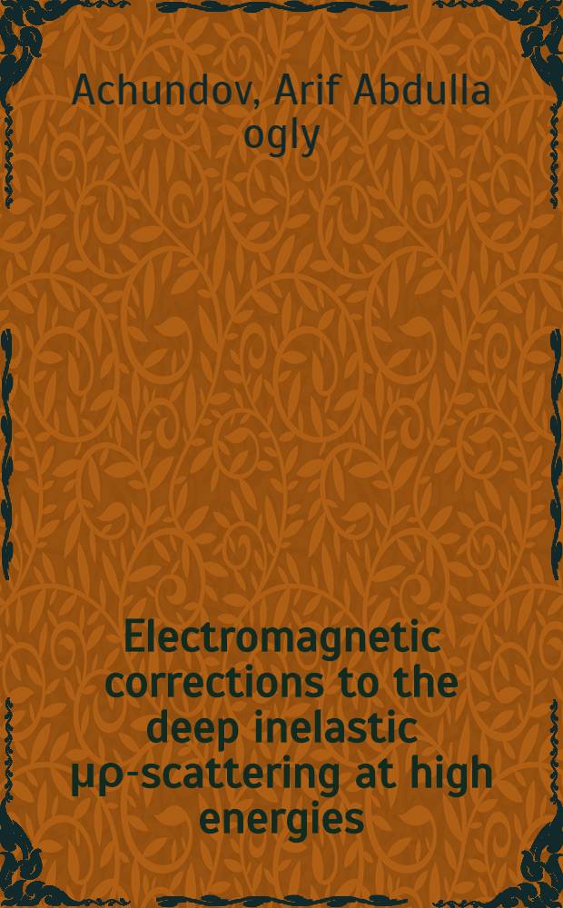 Electromagnetic corrections to the deep inelastic μρ-scattering at high energies