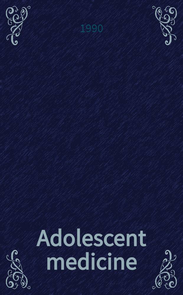 Adolescent medicine