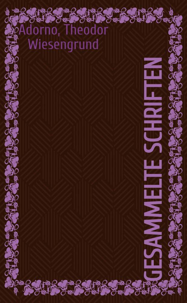Gesammelte Schriften