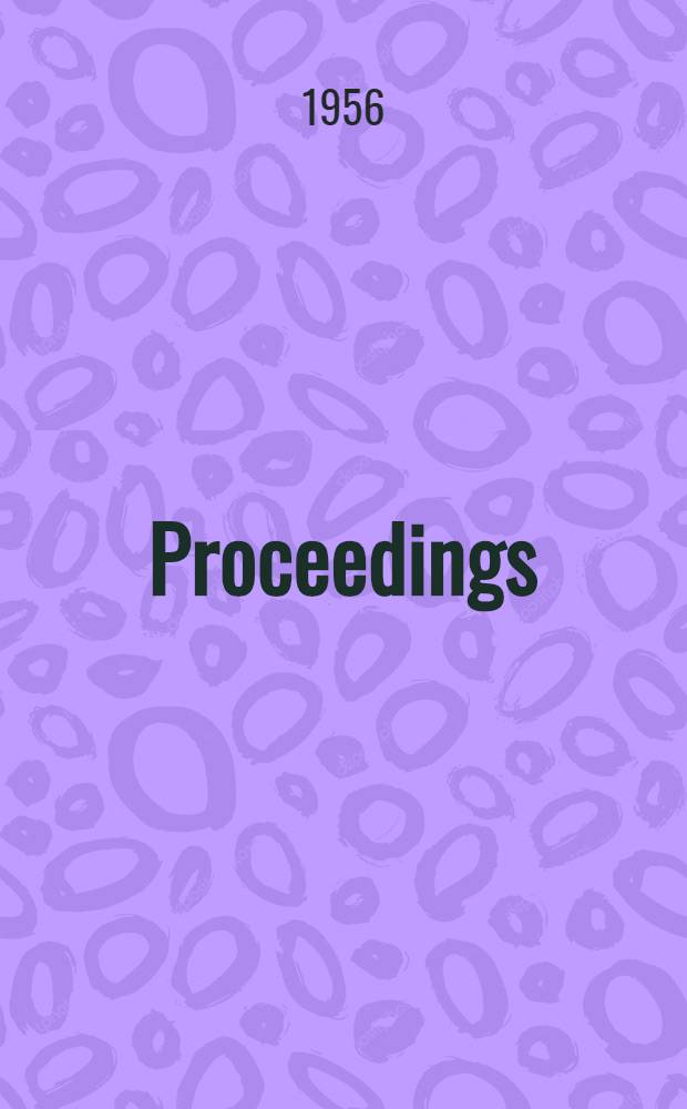 [Proceedings]