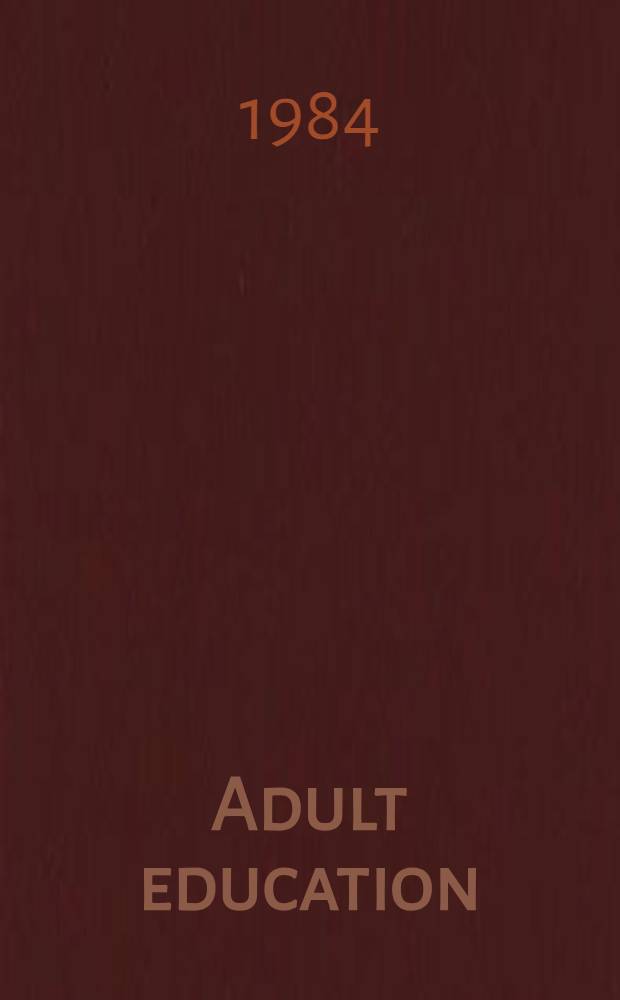 Adult education