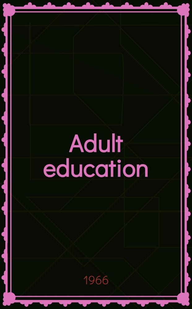 Adult education