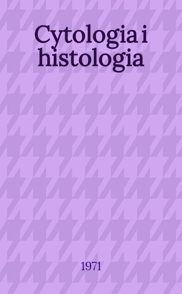 Cytologia i histologia