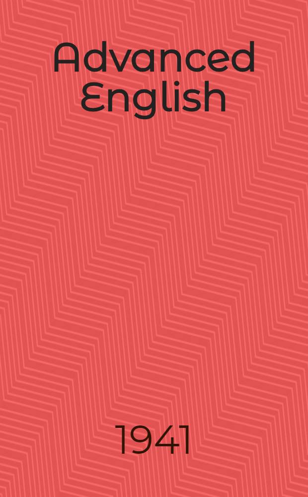 Advanced English