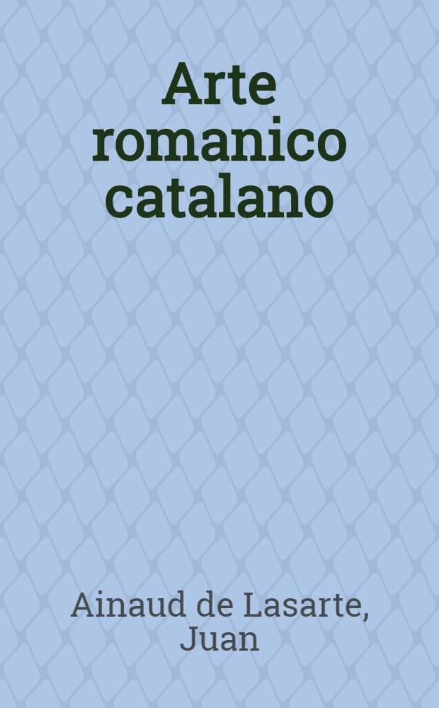 Arte romanico catalano : pitture su tavola