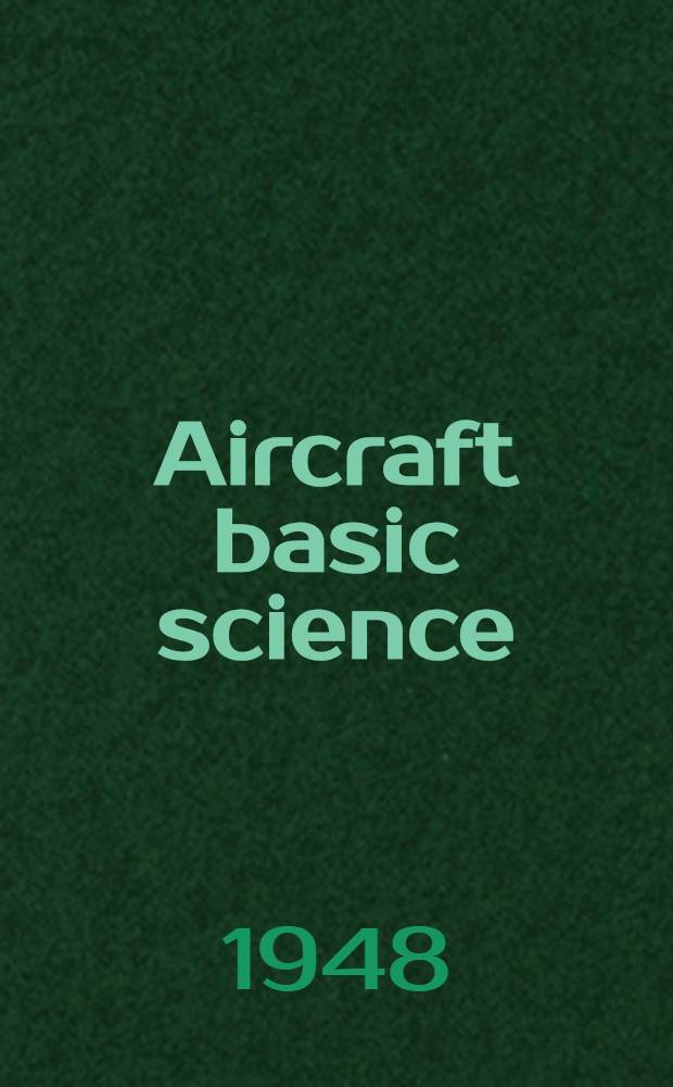 Aircraft basic science