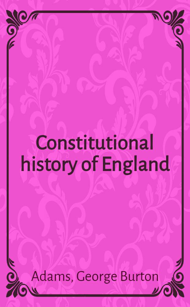 Constitutional history of England