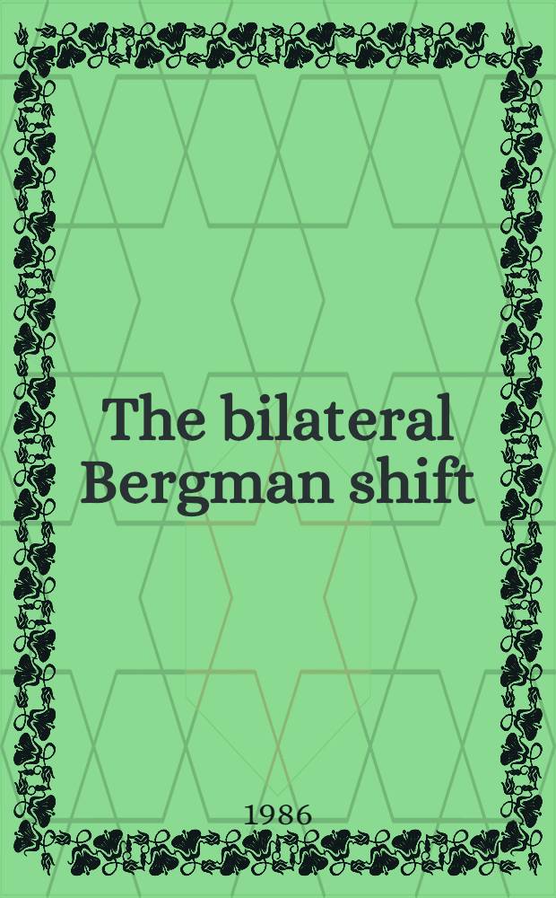 The bilateral Bergman shift