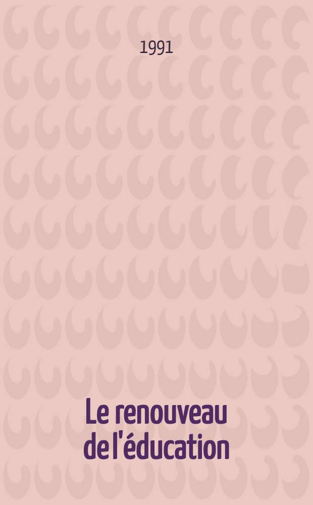 Le renouveau de l'éducation : La région Europe