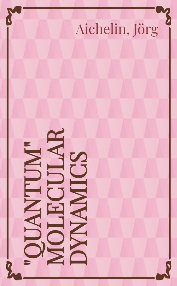 "Quantum" molecular dynamics : A dynamical microscopic n-body and the nuclear equation of state in heavy ion collisions
