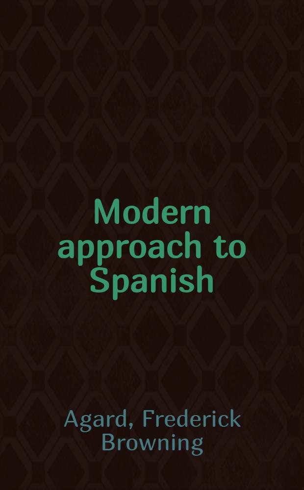 Modern approach to Spanish