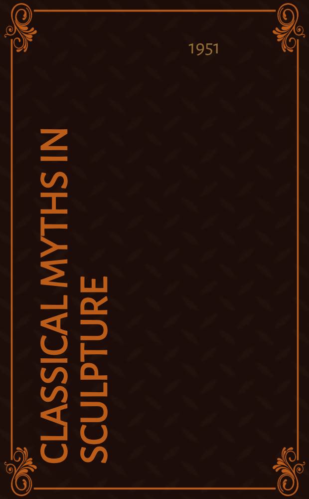 Classical myths in sculpture