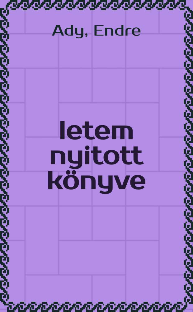 Életem nyitott könyve