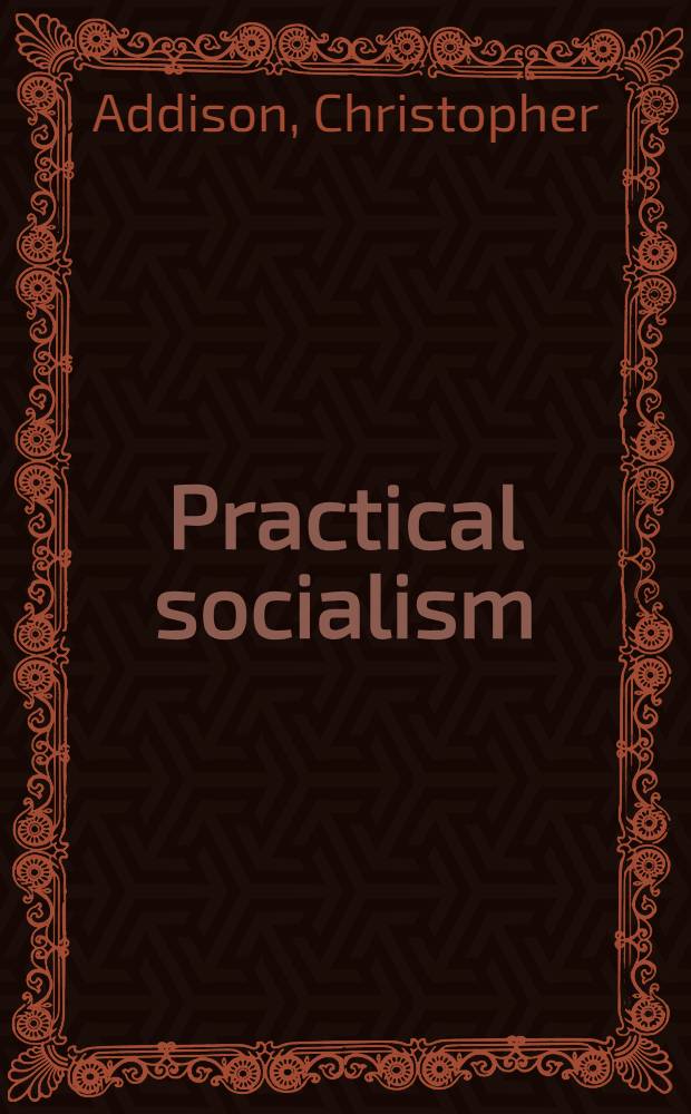 Practical socialism