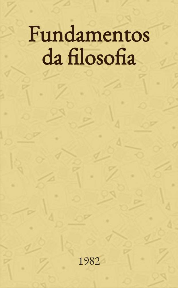 Fundamentos da filosofia