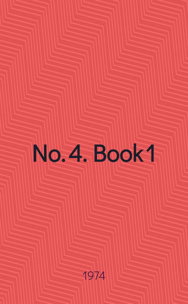 No. 4. Book 1