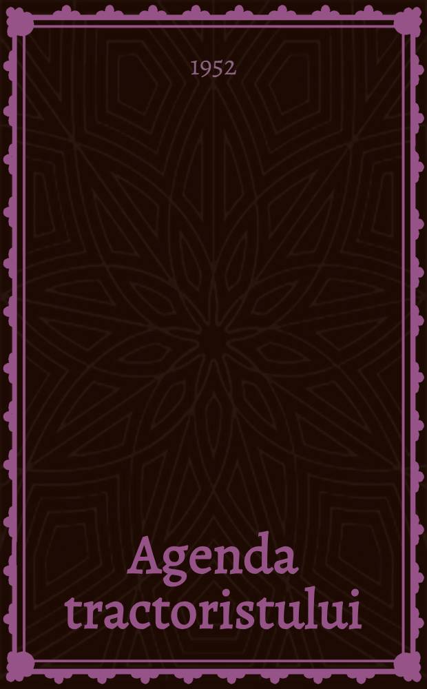 Agenda tractoristului