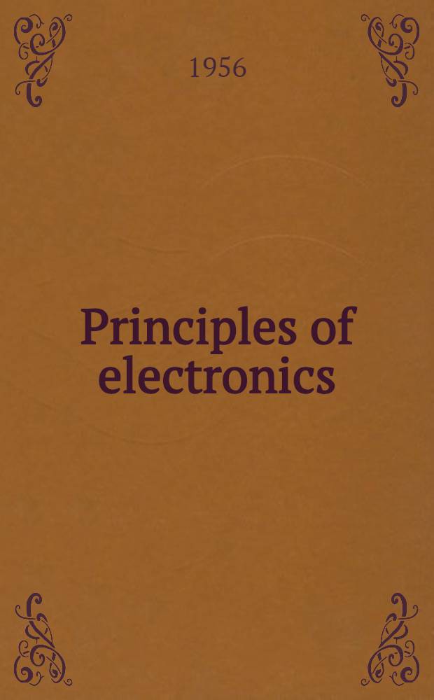 Principles of electronics